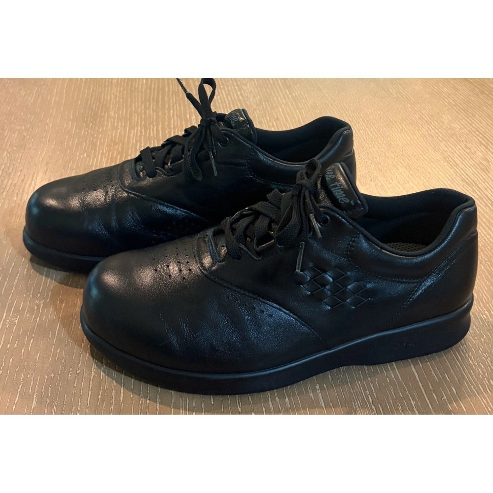 SAS Free Time Shoes Womens 8M Black Leather Tripad Comfort Walking Casual USA